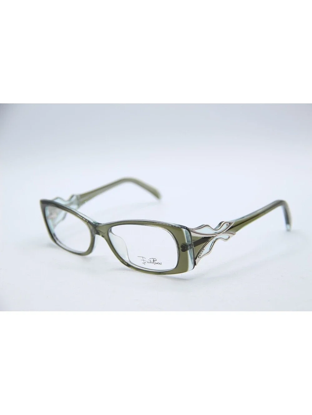 Emilio Pucci Ep2672 340 Clear Green Authentic Eyeglasses 52-19-135